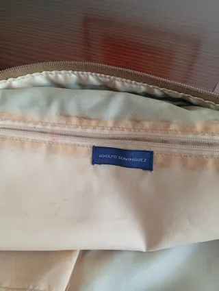 Bolso Adolfo Domínguez Camel y Asas marrones 15€