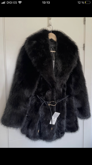 Abrigo Zara Negro Talla S