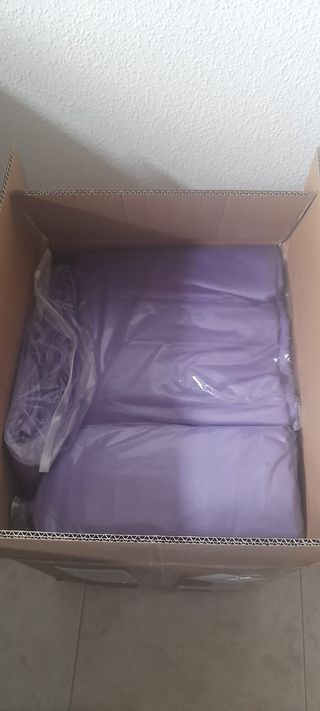 Telas de yoga aéreo moradas