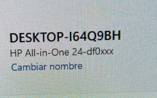 HP All in One Blanco y teclado