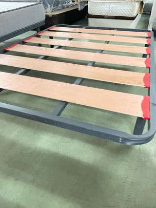 Somier 135x190 Metálico Madera Casi Nuevo