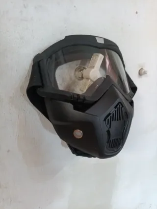 Máscara Airsoft Táctica Negra