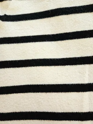 Jersey Zara Rayas Blanco y Negro