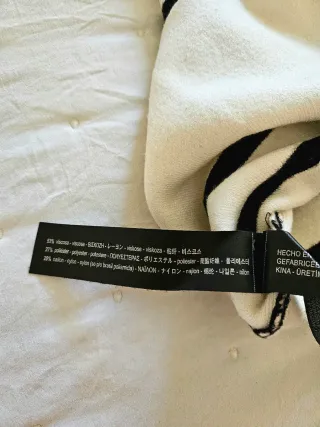 Jersey Zara Rayas Blanco y Negro