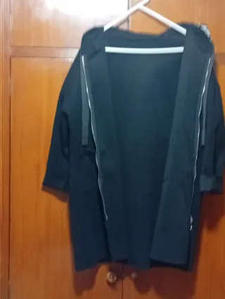 Abrigo Fashion Jeans Negro Talla XL