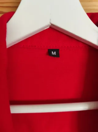 Cazadora vaquera roja