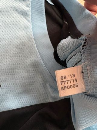 Camiseta Celta Adidas Negra y Azul Talla M