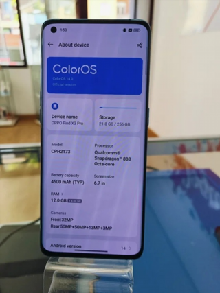 OPPO Find X3 Pro Blu 256GB 12GB RAM 5G