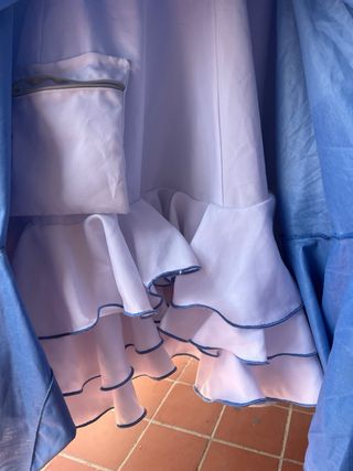 Traje de flamenca azul