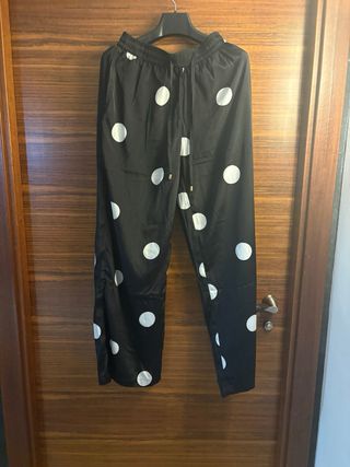 Cardigan Negro Lunares Blancos Talla Única