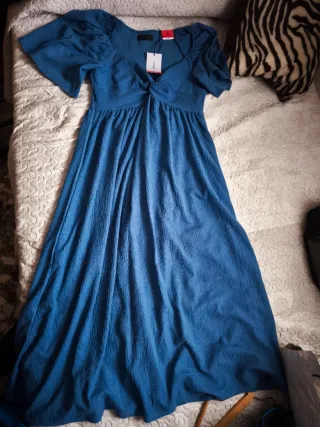 Vestido azul celeste Lefties Talla L