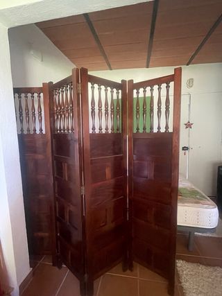 Biombo de madera
