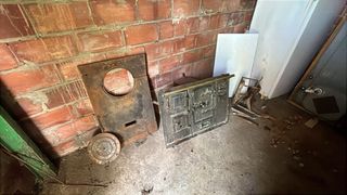 Cocina de leña antigua