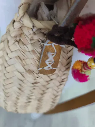 Bolso de rafia con estrella