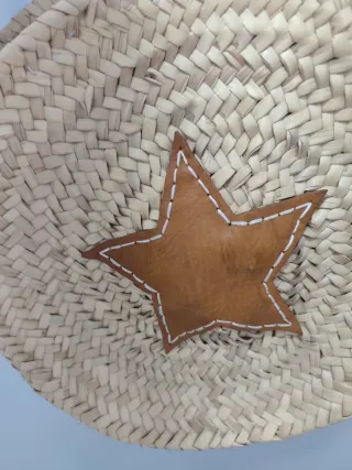 Bolso de rafia con estrella