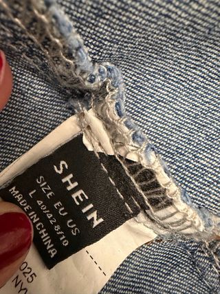 Pantalón vaquero premamá azul