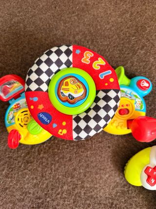Lote Juguetes VTech Bebé: Teléfono, Mando, Volante