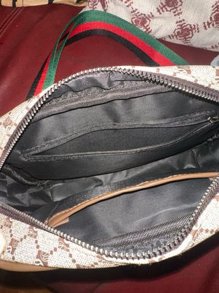 Bandolera Gucci Marrón con Rayas