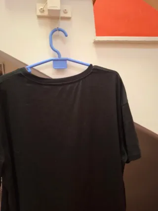 Camiseta Negra Tortuga Multicolor