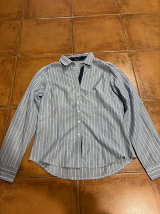 Camisa Betelli Rayas Azul y Blanco