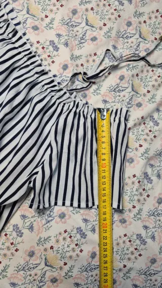 Top Tally Weijl Rayas Hombros Descubiertos Talla S