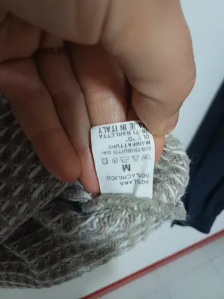Maglia donna collo alto fantasia geometrica
