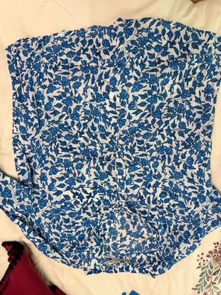 Camisa Sfera Manga Larga Cuello Mao Talla L