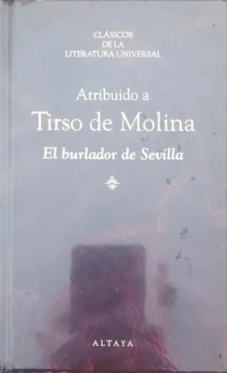 Libro "El burlador de Sevilla"