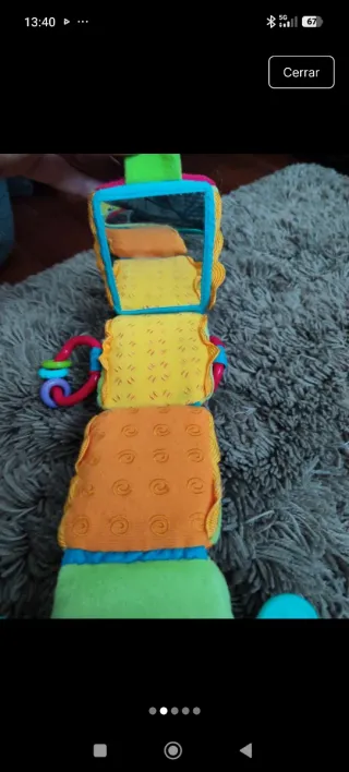 Juguete Peluche  Plegable para Bebé, + 3 meses.