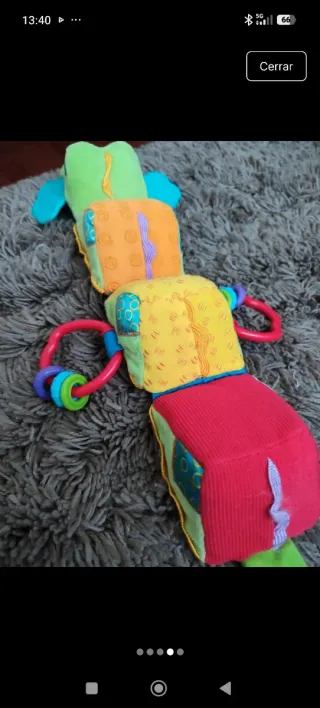 Juguete Peluche  Plegable para Bebé, + 3 meses.