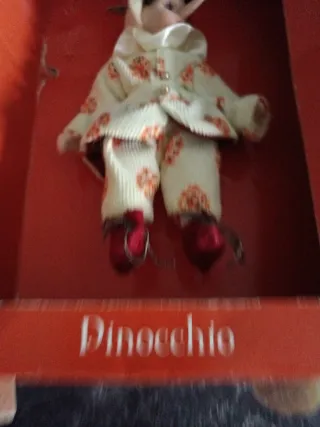 Pinocchio Bambola Vintage Scatola Originale