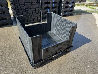 PALET BOX LEÑERO PLEGABLE 114×119×85 CM