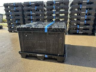 PALET BOX LEÑERO PLEGABLE 114×119×85 CM