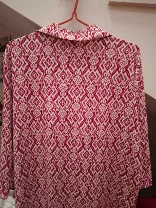 Camiseta Cortefiel Manga Francesa Estampada