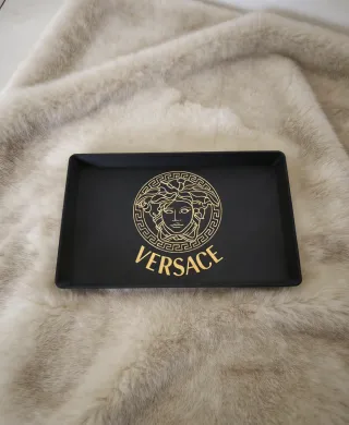 Bandeja Versace Negra Decoración Hogar