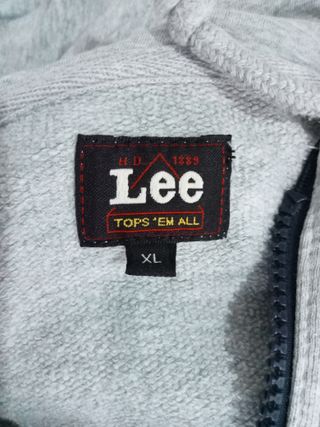Vintage Lee Zip Up Fleece Jacket Hooded Y2k Street