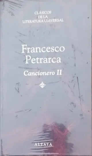 Libro Cancionero II de Petrarca