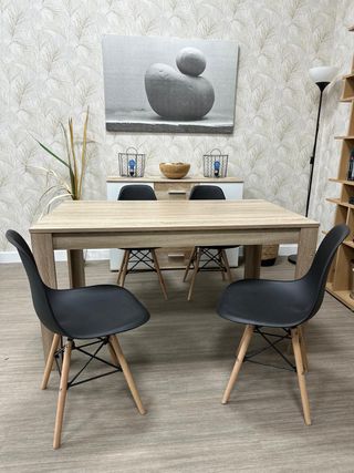 Conjunto Comedor Mesa y 4 Sillas