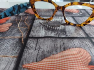Gafas lupa 1 anti luz mostaza y azul