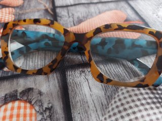 Gafas lupa 1 anti luz mostaza y azul