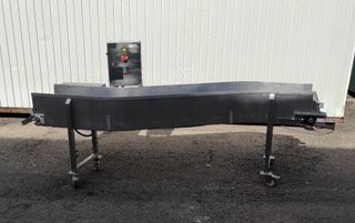 Cinta transportadora de acero inoxidable en S