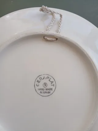 Plato decorativo cerámica Valencia