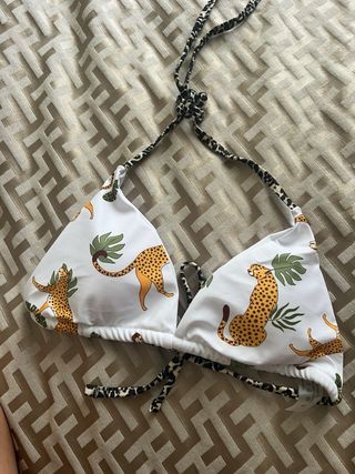 Costume da bagno 2 pezzi stampa leopardo