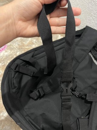 Mochila Rígida Forma Casco Moto Negra