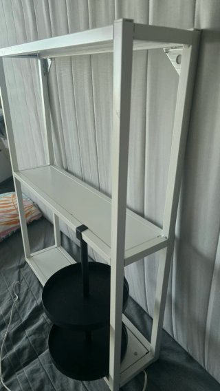 Estantería Doble Blanca+balda circul girat IKEA