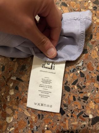 Camiseta Ami Paris Azul Talla M Oversize