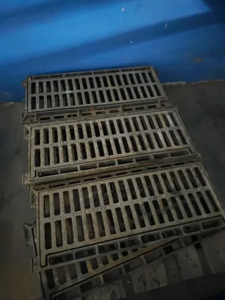 Rejillas de desagüe de hierro fundido rejistrables