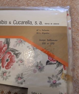 Juego Sábanas Galbis & Cucarella 210x270