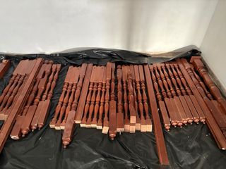 Barandilla de madera maciza
