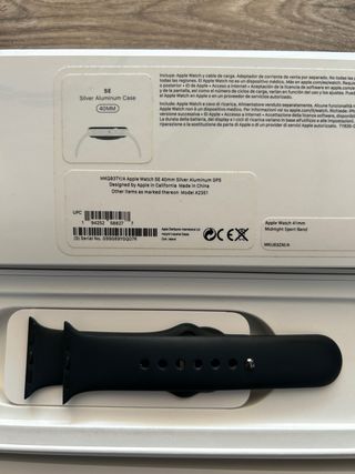 Apple Watch SE 40mm Silver Aluminio